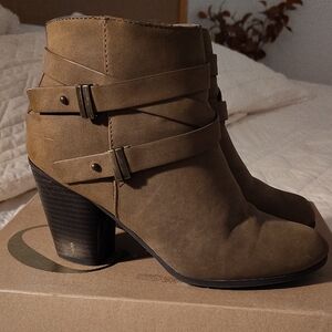 Charlotte Russe Tan Ankle Booties
